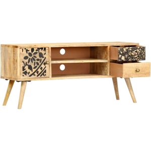 VidaXL TV Cabinet-TV Stand-Television Unit 100x30x45 cm Solid Mango Wood 636658 VidaXL TV Cabinet-TV Stand-Television Unit 100x30x45 cm Solid Mango Wood 636658
