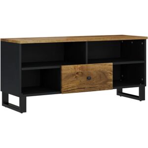 VidaXL TV Cabinet-TV Stand-Television Unit 100x33x46 cm Solid Wood Mango&Engineered Woo VidaXL TV Cabinet-TV Stand-Television Unit 100x33x46 cm Solid Wood Mango&Engineered Woo