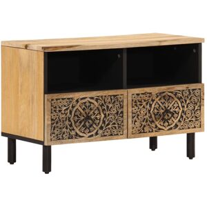 VidaXL TV Cabinet-TV Stand-Television Unit 70x33x46 cm Solid Wood Mango 992129 VidaXL TV Cabinet-TV Stand-Television Unit 70x33x46 cm Solid Wood Mango 992129