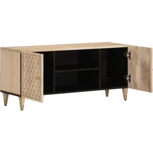 VidaXL TV Cabinet-TV Stand-Television Unit 105x33x46 cm Solid Wood Mango 210723 VidaXL TV Cabinet-TV Stand-Television Unit 105x33x46 cm Solid Wood Mango 210723