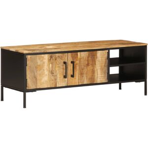 VidaXL TV Cabinet-TV Stand-Television Unit 110x35x40 cm Solid Rough Wood Mango 724293 VidaXL TV Cabinet-TV Stand-Television Unit 110x35x40 cm Solid Rough Wood Mango 724293