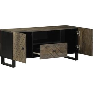 VidaXL TV Cabinet-TV Stand-Television Unit Black 105x33x46 cm Solid Wood Mango 780838 VidaXL TV Cabinet-TV Stand-Television Unit Black 105x33x46 cm Solid Wood Mango 780838
