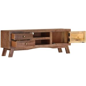 VidaXL TV Cabinet-TV Stand-Television Unit 110x30x40 cm Rough Mango Wood 960773 VidaXL TV Cabinet-TV Stand-Television Unit 110x30x40 cm Rough Mango Wood 960773