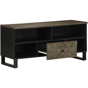 VidaXL TV Cabinet-TV Stand-Television Unit Black 100x33x46 cm Solid Wood Mango 815350 VidaXL TV Cabinet-TV Stand-Television Unit Black 100x33x46 cm Solid Wood Mango 815350