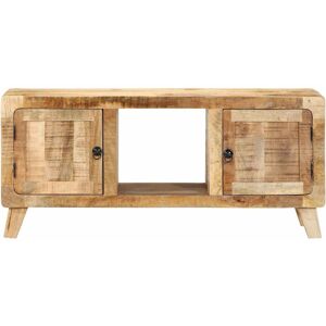 VidaXL TV Cabinet-TV Stand-Television Unit 105x46x32 cm Solid Wood Rough Mango 563639 VidaXL TV Cabinet-TV Stand-Television Unit 105x46x32 cm Solid Wood Rough Mango 563639