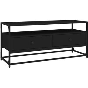 VidaXL TV Cabinet-TV Stand-Television Unit Black 100x35x45 cm Engineered Wood 116801 VidaXL TV Cabinet-TV Stand-Television Unit Black 100x35x45 cm Engineered Wood 116801