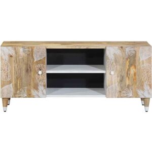 VidaXL TV Cabinet-TV Stand-Television Unit 105x33.5x46 cm Solid Wood Mango 423586 VidaXL TV Cabinet-TV Stand-Television Unit 105x33.5x46 cm Solid Wood Mango 423586