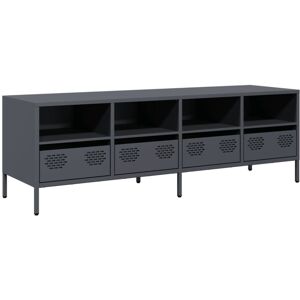 VidaXL TV Cabinet-TV Stand-Television Unit Anthracite 135x39x43.5 cm Cold-rolled Steel VidaXL TV Cabinet-TV Stand-Television Unit Anthracite 135x39x43.5 cm Cold-rolled Steel