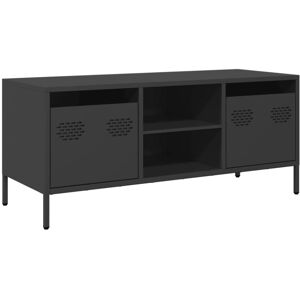 VidaXL TV Cabinet-TV Stand-Television Unit Black 101.5x39x43.5 cm Cold-rolled Steel 749 VidaXL TV Cabinet-TV Stand-Television Unit Black 101.5x39x43.5 cm Cold-rolled Steel 749