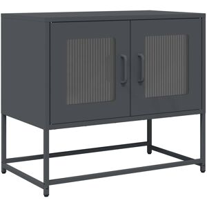 VidaXL TV Cabinet-TV Stand-Television Unit Anthracite 68x39x60.5 cm Cold-rolled Steel 7 VidaXL TV Cabinet-TV Stand-Television Unit Anthracite 68x39x60.5 cm Cold-rolled Steel 7