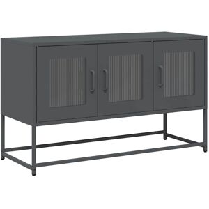 VidaXL TV Cabinet-TV Stand-Television Unit Anthracite 100.5x39x60.5 cm Cold-rolled Stee VidaXL TV Cabinet-TV Stand-Television Unit Anthracite 100.5x39x60.5 cm Cold-rolled Stee