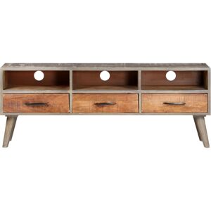 VidaXL TV Cabinet-TV Stand-Television Unit Grey 130x35x51 cm Solid Rough Mango Wood 426 VidaXL TV Cabinet-TV Stand-Television Unit Grey 130x35x51 cm Solid Rough Mango Wood 426