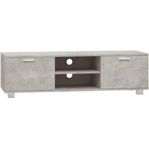 VidaXL TV Cabinet-TV Stand-Television Unit Concrete Grey 140x40.5x35 cm Engineered Wood VidaXL TV Cabinet-TV Stand-Television Unit Concrete Grey 140x40.5x35 cm Engineered Wood