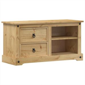 VidaXL TV Cabinet-TV Stand-Television Unit Corona 100x40x52 cm Solid Wood Pine 688043 VidaXL TV Cabinet-TV Stand-Television Unit Corona 100x40x52 cm Solid Wood Pine 688043