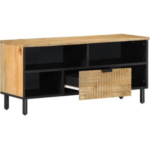 VidaXL TV Cabinet-TV Stand-Television Unit Brown 100x33x46 cm Solid Wood Mango 637162 VidaXL TV Cabinet-TV Stand-Television Unit Brown 100x33x46 cm Solid Wood Mango 637162