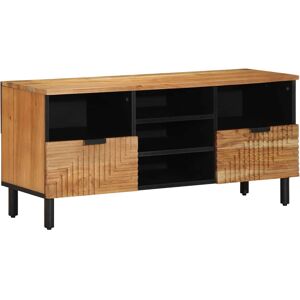VidaXL TV Cabinet-TV Stand-Television Unit Brown 100 x 33.5 x 46 cm Solid Acacia wood 9 VidaXL TV Cabinet-TV Stand-Television Unit Brown 100 x 33.5 x 46 cm Solid Acacia wood 9