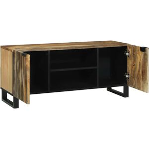 VidaXL TV Cabinet-TV Stand-Television Unit Brown 105 x 33 x 46 cm Solid mango wood 9266 VidaXL TV Cabinet-TV Stand-Television Unit Brown 105 x 33 x 46 cm Solid mango wood 9266