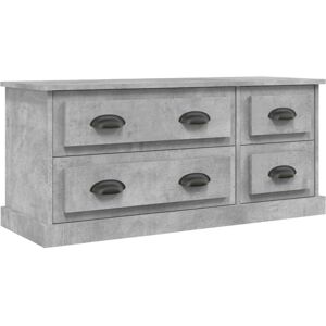 VidaXL TV Cabinet-TV Stand-Television Unit Concrete Grey 100x35.5x45 cm Engineered Wood VidaXL TV Cabinet-TV Stand-Television Unit Concrete Grey 100x35.5x45 cm Engineered Wood