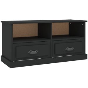 VidaXL TV Cabinet-TV Stand-Television Unit Black 93x35.5x45 cm Engineered Wood 885504 VidaXL TV Cabinet-TV Stand-Television Unit Black 93x35.5x45 cm Engineered Wood 885504