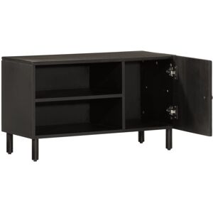 VidaXL TV Cabinet-TV Stand-Television Unit Black 80x31x46 cm Solid Wood Mango 312956 VidaXL TV Cabinet-TV Stand-Television Unit Black 80x31x46 cm Solid Wood Mango 312956