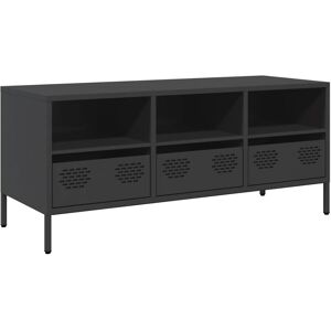 VidaXL TV Cabinet-TV Stand-Television Unit Black 101.5x39x43.5 cm Cold-rolled Steel 717 VidaXL TV Cabinet-TV Stand-Television Unit Black 101.5x39x43.5 cm Cold-rolled Steel 717
