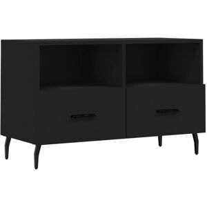 VidaXL TV Cabinet-TV Stand-Television Unit Black 80x36x50 cm Engineered Wood 104448 VidaXL TV Cabinet-TV Stand-Television Unit Black 80x36x50 cm Engineered Wood 104448