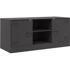 VidaXL TV Cabinet-TV Stand-Television Unit Black 99x39x44 cm Steel 504921 VidaXL TV Cabinet-TV Stand-Television Unit Black 99x39x44 cm Steel 504921