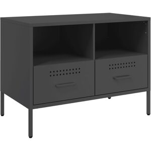 VidaXL TV Cabinet-TV Stand-Television Unit Black 68x39x50.5 cm Steel 314266 VidaXL TV Cabinet-TV Stand-Television Unit Black 68x39x50.5 cm Steel 314266
