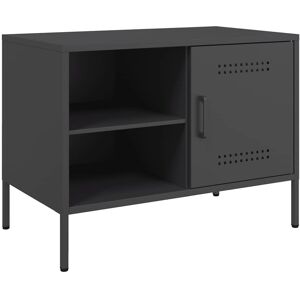 VidaXL TV Cabinet-TV Stand-Television Unit Black 68x39x50.5 cm Steel 533781 VidaXL TV Cabinet-TV Stand-Television Unit Black 68x39x50.5 cm Steel 533781