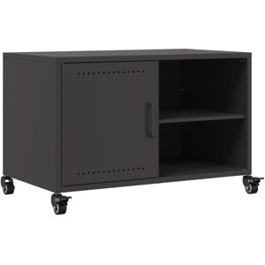 VidaXL TV Cabinet-TV Stand-Television Unit Black 68x39x43.5 cm Steel 518627 VidaXL TV Cabinet-TV Stand-Television Unit Black 68x39x43.5 cm Steel 518627