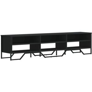 VidaXL TV Cabinet-TV Stand-Television Unit Black 180x34x41 cm Engineered Wood 758125 VidaXL TV Cabinet-TV Stand-Television Unit Black 180x34x41 cm Engineered Wood 758125