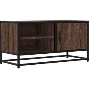 VidaXL TV Cabinet-TV Stand-Television Unit Brown Oak 80x34.5x40 cm Engineered Wood and VidaXL TV Cabinet-TV Stand-Television Unit Brown Oak 80x34.5x40 cm Engineered Wood and