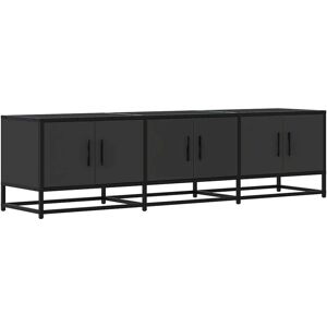 VidaXL TV Cabinet-TV Stand-Television Unit Black 150x35x41 cm Engineered Wood and Metal VidaXL TV Cabinet-TV Stand-Television Unit Black 150x35x41 cm Engineered Wood and Metal