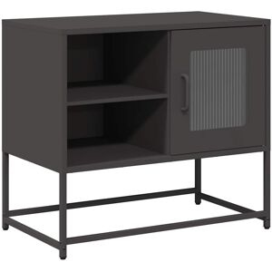 VidaXL TV Cabinet-TV Stand-Television Unit Black 68x39x60.5 cm Steel 193241 VidaXL TV Cabinet-TV Stand-Television Unit Black 68x39x60.5 cm Steel 193241