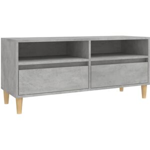 VidaXL TV Cabinet-TV Stand-Television Unit Concrete Grey 100x34.5x44.5 cm Engineered Wo VidaXL TV Cabinet-TV Stand-Television Unit Concrete Grey 100x34.5x44.5 cm Engineered Wo
