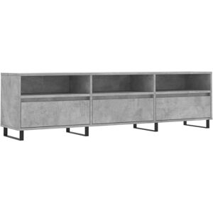 VidaXL TV Cabinet-TV Stand-Television Unit Concrete Grey 150x30x44.5 cm Engineered Wood VidaXL TV Cabinet-TV Stand-Television Unit Concrete Grey 150x30x44.5 cm Engineered Wood