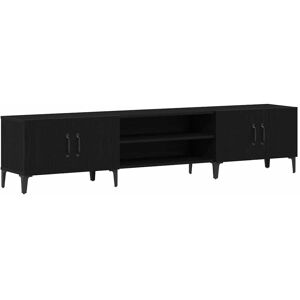 VidaXL TV Cabinet-TV Stand-Television Unit Black oak 180 x 31.5 x 40 cm Engineered wood VidaXL TV Cabinet-TV Stand-Television Unit Black oak 180 x 31.5 x 40 cm Engineered wood