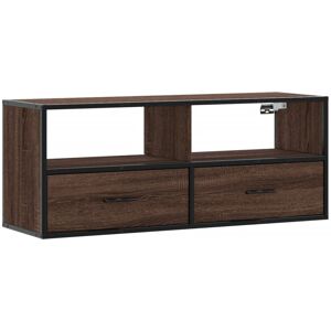 VidaXL TV Cabinet-TV Stand-Television Unit Brown Oak 100x31x39.5 cm Engineered Wood and VidaXL TV Cabinet-TV Stand-Television Unit Brown Oak 100x31x39.5 cm Engineered Wood and