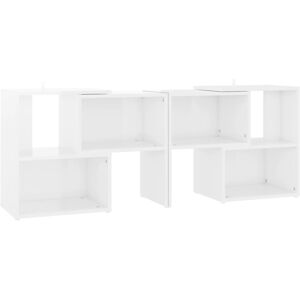 VidaXL TV Cabinet-TV Stand-Television Unit High Gloss White 104x30x52 cm Engineered Woo VidaXL TV Cabinet-TV Stand-Television Unit High Gloss White 104x30x52 cm Engineered Woo