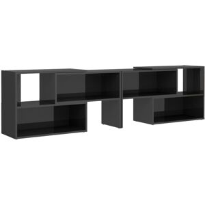 VidaXL TV Cabinet-TV Stand-Television Unit High Gloss Grey 149x30x52 cm Engineered Wood VidaXL TV Cabinet-TV Stand-Television Unit High Gloss Grey 149x30x52 cm Engineered Wood