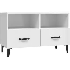 VidaXL TV Cabinet-TV Stand-Television Unit High Gloss White 80x36x50 cm Engineered Wood VidaXL TV Cabinet-TV Stand-Television Unit High Gloss White 80x36x50 cm Engineered Wood
