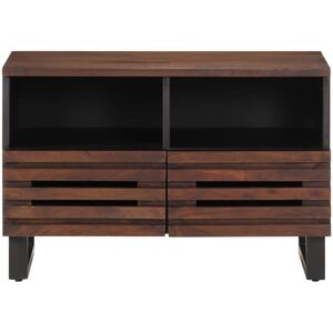 VidaXL TV Cabinet-TV Stand-Television Unit Brown 70x34x46 cm Solid Wood Mango 925616 VidaXL TV Cabinet-TV Stand-Television Unit Brown 70x34x46 cm Solid Wood Mango 925616