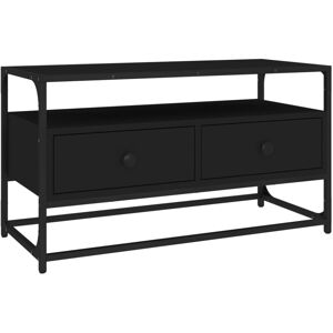 VidaXL TV Cabinet-TV Stand-Television Unit Black 80x35x45 cm Engineered Wood 873184 VidaXL TV Cabinet-TV Stand-Television Unit Black 80x35x45 cm Engineered Wood 873184