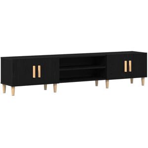 VidaXL TV Cabinet-TV Stand-Television Unit Black oak 180 x 31.5 x 40 cm Engineered wood VidaXL TV Cabinet-TV Stand-Television Unit Black oak 180 x 31.5 x 40 cm Engineered wood