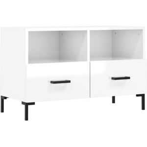 VidaXL TV Cabinet-TV Stand-Television Unit High Gloss White 80x36x50 cm Engineered Wood VidaXL TV Cabinet-TV Stand-Television Unit High Gloss White 80x36x50 cm Engineered Wood