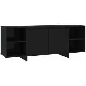 VidaXL TV Cabinet-TV Stand-Television Unit Black 130x35x50 cm Engineered Wood 875530 VidaXL TV Cabinet-TV Stand-Television Unit Black 130x35x50 cm Engineered Wood 875530