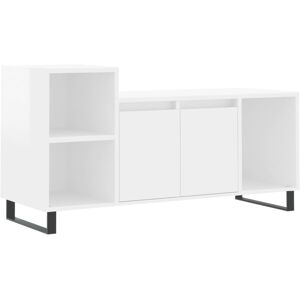 VidaXL TV Cabinet-TV Stand-Television Unit High Gloss White 100x35x55 cm Engineered Woo VidaXL TV Cabinet-TV Stand-Television Unit High Gloss White 100x35x55 cm Engineered Woo