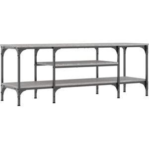 VidaXL TV Cabinet-TV Stand-Television Unit Grey Sonoma 121x35x45 cm Engineered Wood&Iro VidaXL TV Cabinet-TV Stand-Television Unit Grey Sonoma 121x35x45 cm Engineered Wood&Iro