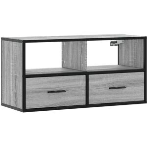 VidaXL TV Cabinet-TV Stand-Television Unit Grey Sonoma 80x31x39.5 cm Engineered Wood an VidaXL TV Cabinet-TV Stand-Television Unit Grey Sonoma 80x31x39.5 cm Engineered Wood an
