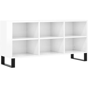 VidaXL TV Cabinet-TV Stand-Television Unit High Gloss White 103.5x30x50 cm Engineered W VidaXL TV Cabinet-TV Stand-Television Unit High Gloss White 103.5x30x50 cm Engineered W